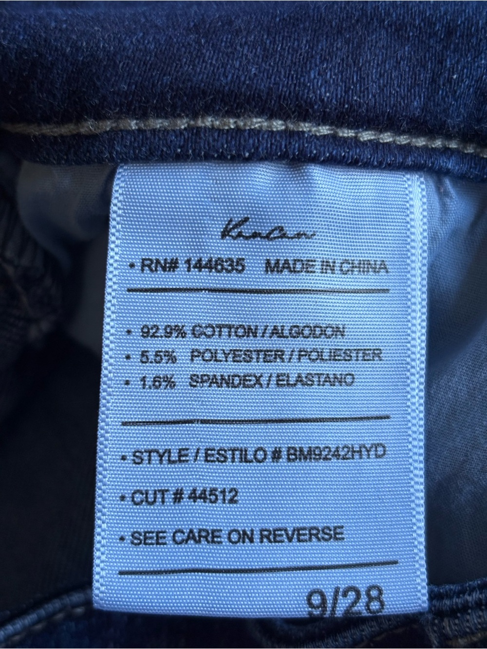KanCan Y2K Vintage Sz 9/28 High-Rise Flared Women’s Jeans - Dark Blue Wash - Picture 10 of 12